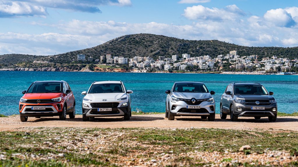 Opel Crossland – Hyundai Kona – Renault Captur – VW T-Cross