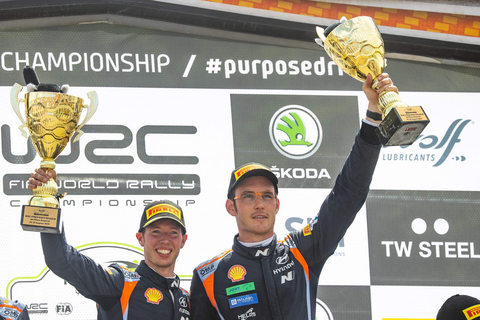 Thierry Neuville and Martijn Wydaeghe