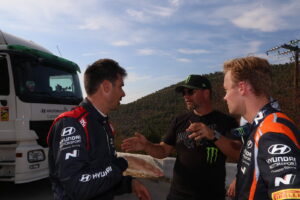 Athnassoulas, Petter Solberg and Oliver Solberg
