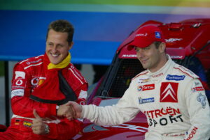 Sebastien Loeb Michael Schumacher Race of Champions