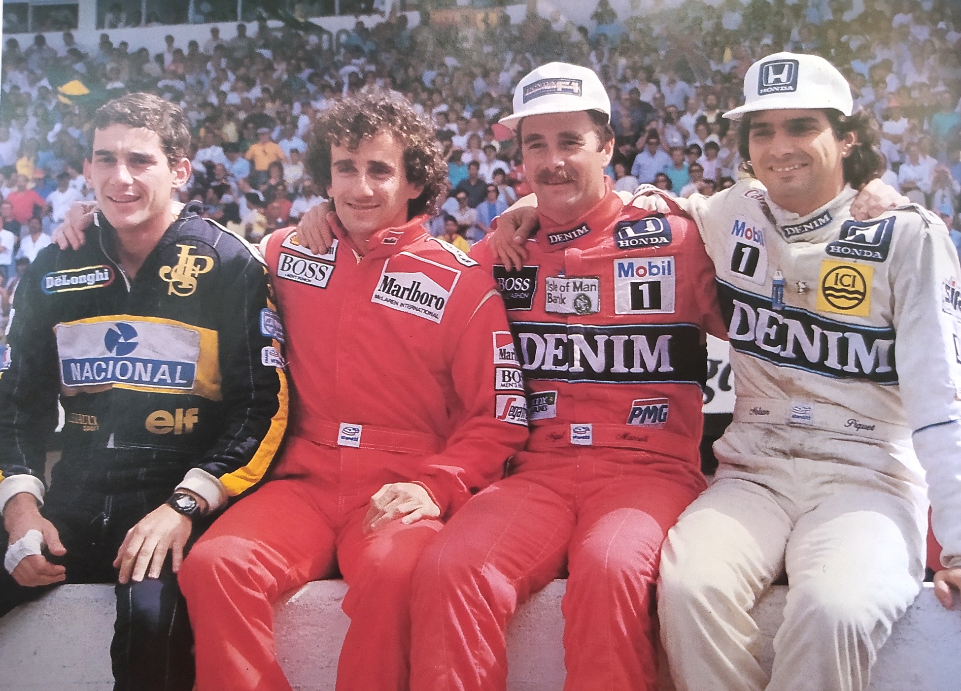 E Senna Prost Manell Piquet