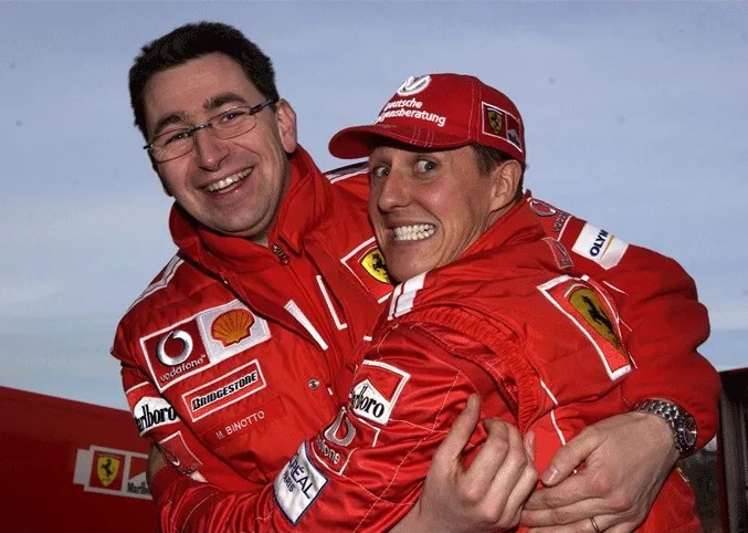 Mattia Binotto Michael Schumacher Ferrari