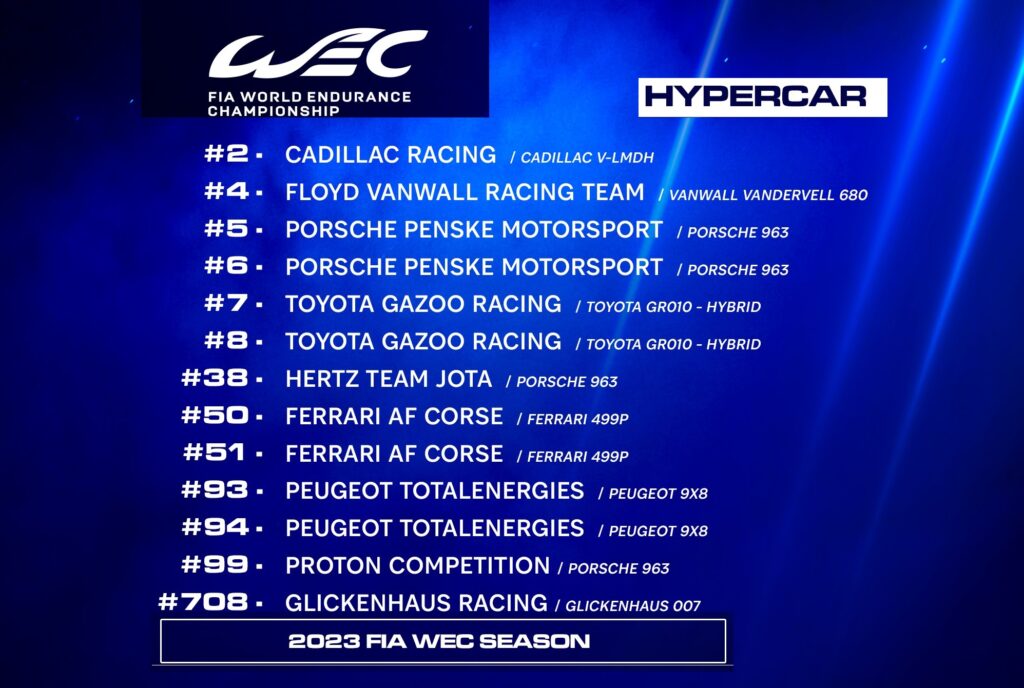 FIA WEC Hypercar 23
