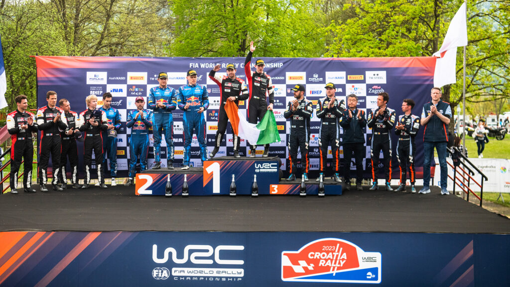 wrc rally croatia 2023 podium