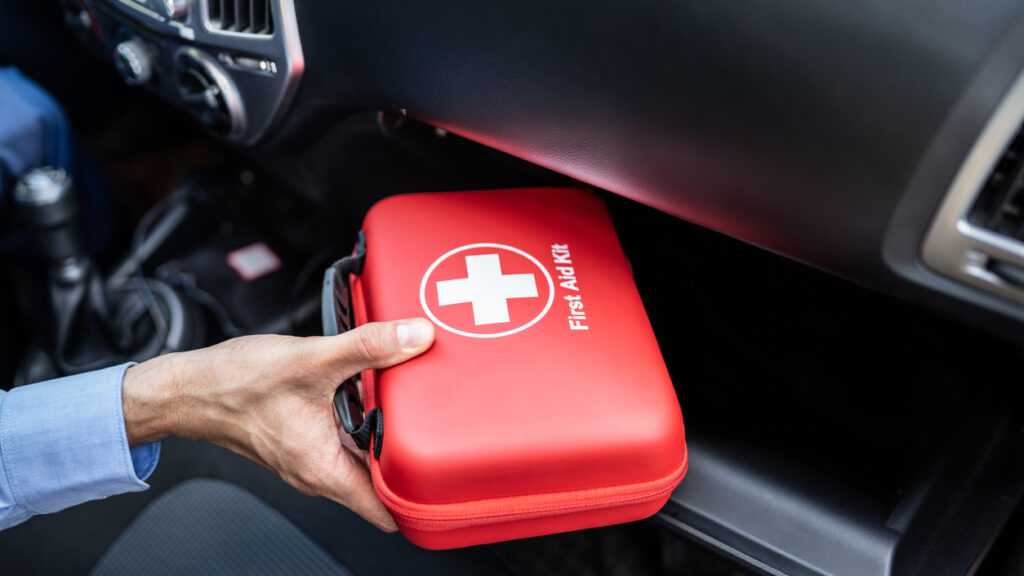 First Aid Kit In Car Glove Box