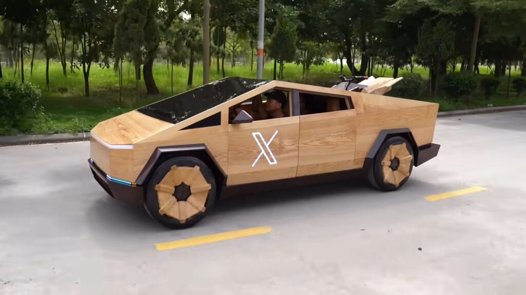 Tesla Cybertruck wooden