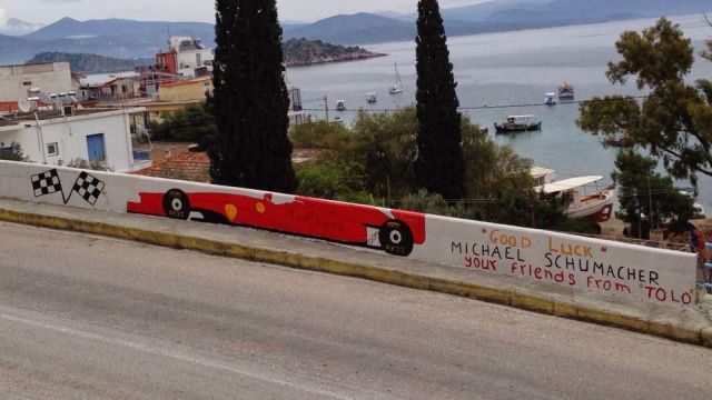 Schumacher graffity Tolo Greece